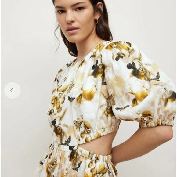 NWT AllSaints Colette Soleil Cutout Linen Minidress - Picture 6 of 16